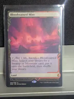 Bloodstained Mire X1 LP Zendikar Rising Expeditions MTG - Image 1