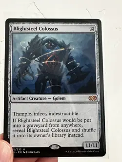 Magic The Gathering Blightsteel Colossus Double Masters 235/332 Mythic Regular - Image 3