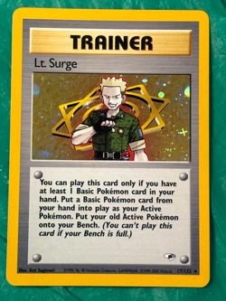 Lt. Surge - 17/132 (Gym Heroes) - MP/HP - Holo Rare / Pokemon Card - Image 1