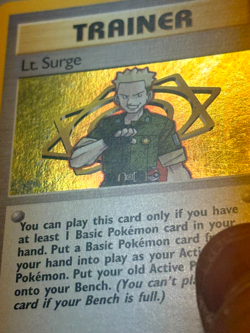 Lt. Surge - 17/132 (Gym Heroes) - MP/HP - Holo Rare / Pokemon Card - Image 3
