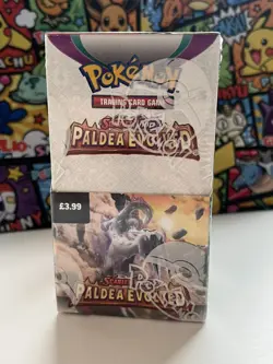 Pokemon TCG Scarlet & Violet Paldea Evolved Half Booster Box 18 Packs Sealed - Image 1