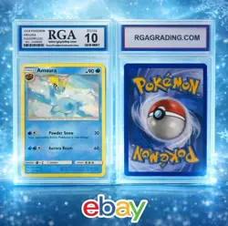 🧊 2018 Pokemon Amaura #27/131 RGA 10 GEM MINT Graded Slab - Image 1