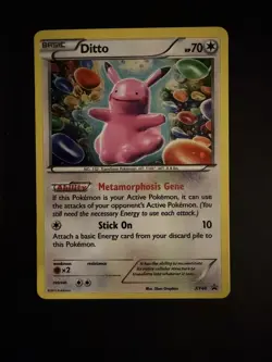 Pokemon TCG Ditto Pikachu Black Star Promo XY40 Holo Card - Image 1