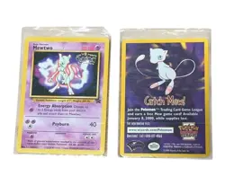 Mewtwo (Movie Promo) Promo Regular Near Mint Vintage Pokemon Movie 1999 - Image 3