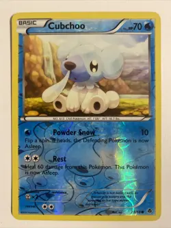 Pokemon TCG Cubchoo BW - Emerging Powers 28/98 Reverse Holo Common NM - Image 1