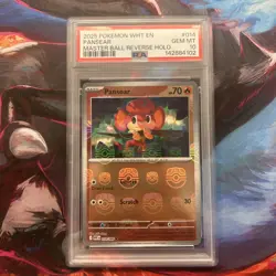 Pokemon Pansear (Master Ball Pattern) 014/086 Sv: White Flare Holo PSA 10 LowPoP - Image 1
