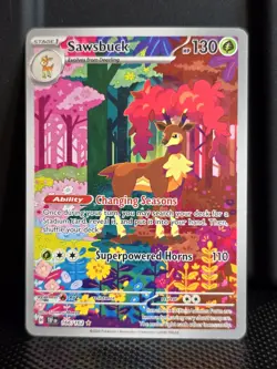 Sawsbuck 166/162 SV05: Temporal Forces Pokemon - Image 1