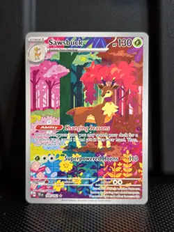 Sawsbuck 166/162 SV05: Temporal Forces Pokemon - Image 2