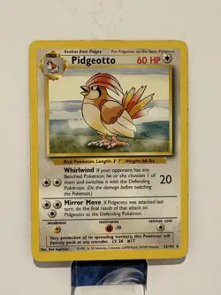 Pokemon TCG Pidgeotto Base Set 22/102 Regular Unlimited Rare LP- - Image 1