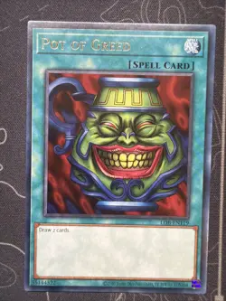 Yu-gi-oh! Pot of Greed (25th Anniversary Edition) LOB-EN119 Rare Unlimited - Image 1