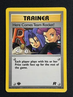 1# Pokemon Cards Here Comes Team Rocket! 71/82 1ST EDITION Team Rocket Rare - Image 1