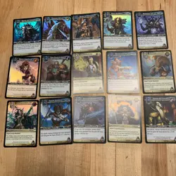 WoW TCG Icecrown 15 Unc Foil Hero Card Full Set World of Warcraft ScourgeWar NEW - Image 1