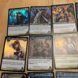 WoW TCG Icecrown 15 Unc Foil Hero Card Full Set World of Warcraft ScourgeWar NEW - Image 2