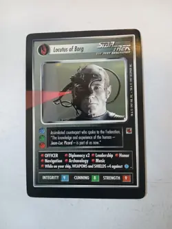 Star Trek CCG Locutus of Borg Oversized Decipher Promo Card - Image 1