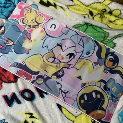 Iono Rubber Playmat Play Mat With Zones Outlines Tcg Trading Card Game Pokemon - Image 1