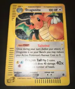 Pokemon Card- Dragonite-Expedition-Holo-9/165-Rare-ENG-E-reader-PL - Image 3