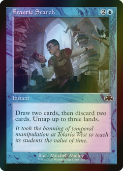 MTG Frantic Search Foil ** Dominaria Remastered ** English - Image 1