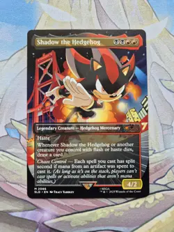 MTG - Shadow The Hedgehog - Non Foil - Sonic Secret Lair Drop - 2086 Mint / NM - Image 1