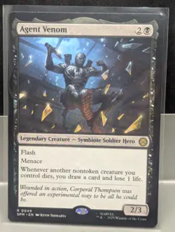 Agent Venom X1 NM Marvel's Spider Man MTG - Image 1