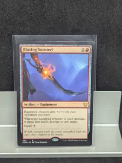 Blazing Sunsteel X1 LP Commander Legends MTG - Image 1