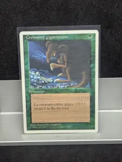 Giant Growth LP X1 MTG Core Set 4th Edition MTG FRENCH - Image 1