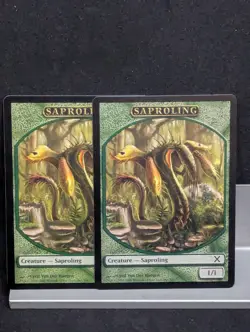 Saproling Token X2 LP MTG Core Set 10th Edition MTG - Image 1