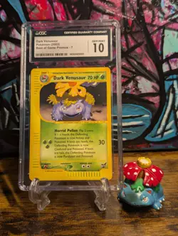 Pokemon 2003 🌺 Dark Venusaur Best of Game Winner Promo #7 🏆 CGC 10 Gem Mint ✨ - Image 1