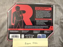 Pokemon TCG: Team Rocket Tin (Persian ex Promo, 5 Booster Packs) New Sealed - Image 2