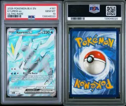 2025 POKEMON BLK EN-BLACK BOLT ULTRA RARE #157 KYUREM EX PSA 10 - Image 3