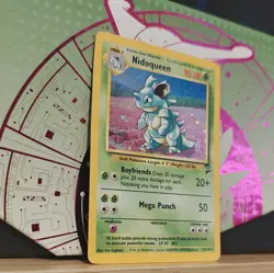 Pokemon TCG Nidoqueen Base Set 2 12/130 Holo Rare 90HP Card 2000 - Image 2