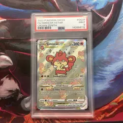 2023 Pokemon SWSH Crown Zenith Simisear VST Galarian Gallery #GG37/GG70 PSA 9 - Image 1