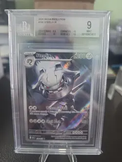 2025 Pokemon Mega Evolution Full Art Illustration Steelix 150/132 BGS 9.0 - Image 1