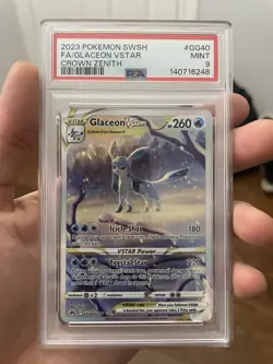 Pokemon Glaceon VSTAR Galarian Gallery Ultra Rare Full Art #GG40/GG70 PSA 9 - Image 1