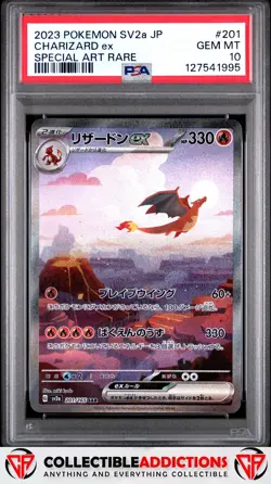 2023 Pokemon Japanese Sv2a-Pokemon 151 #201 Charizard Ex Special Art Rare PSA 10 - Image 1