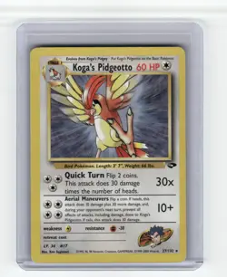 Koga's Pidgeotto Gym Challenge Rare Pokemon Near Mint or Better - Image 1