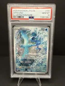 Pokemon TCG Articuno Journey Together Illustration Rare Holo 161/159 PSA 10 - Image 1