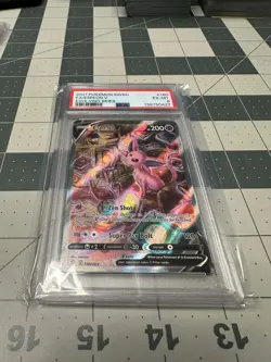 2021 POKEMON SWORD & SHIELD EVOLVING SKIES #180 FULL ART/ESPEON V PSA 6 - Image 1