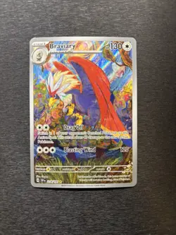 Braviary 214/191 Sv08: Surging Sparks Holo NM Illustration Rare Pokemon - Image 1