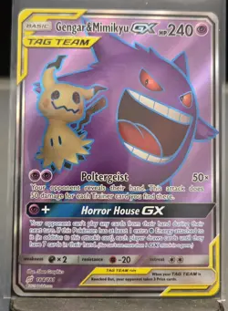 2019 Pokemon Sun & Moon Team Up Gengar & Mimikyu GX #164/181 - Image 1