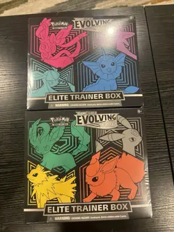Pokemon TCG Sword & Shield Evolving Skies Elite Trainer Box Set. 2 boxes - Image 1