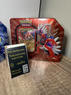 Pokemon TCG Paldea Legend Tins Koraidon Miraidon Set of 2 FACTORY SEALED!! - Image 2