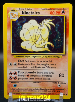 Pokemon TCG - Ninetales 12/102 Base Set ITALIAN Rare Vintage - Image 1