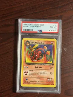 2000 Pokemon Rocket Dark Charmeleon #32 PSA 8 - Image 1