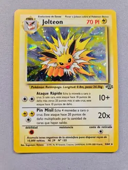 Jolteon Jungle SPANISH Holo Rare Pokemon TCG - LP+ w/ SWIRL - Image 1