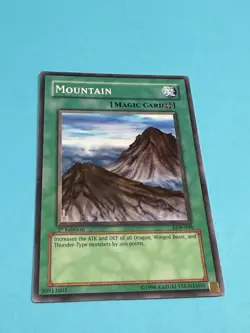 Yugioh! MP Mountain - LOB-048 - Common - 1st Edition - LP - Image 1