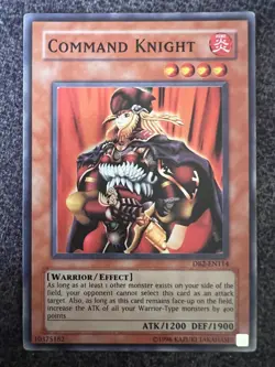 Yugioh Command Knight DB2-EN114 Super Rare Unlimited Edition Light Played - Image 1