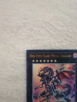 YUGIOH LDK2-ENJ41 Red-Eyes Flare Metal Dragon Ultra Rare 1ST EDITION - Image 2