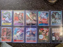 (10) One Piece Mixed CARDS LOT!! See Photos For Exact cards - Image 1