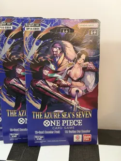ONE PIECE TCG The Azure Sea’s Seven OP-14 Sleeved Booster Pack- Sealed Lot Of 8 - Image 2