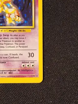 Pokemon Alakazam Base Set Holo Rare 1/102 - NM/LP Psychic Card 1999 - SEE PICS! - Image 3